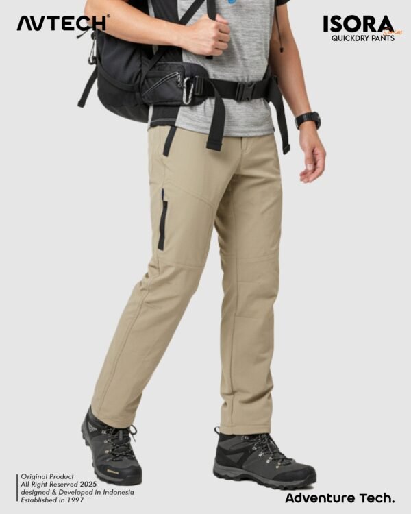 AVTECH - Celana Panjang Pria Wanita Gunung Outdoor Travel Lifestyle Quick Dry Slim Fit - ISORA