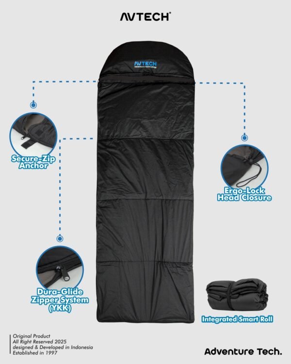 AVTECH - Sleeping Bag Kantong Tidur Outdoor Camping Hiking Gunung - SB POLAR EVEREST