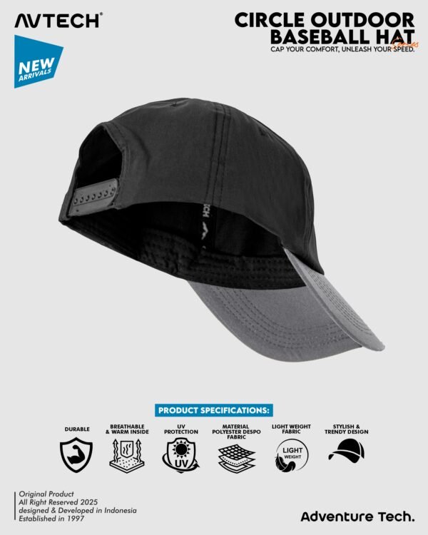 AVTECH - Topi Baseball Hat Caps Olahraga Outdoor Casual Lifestyle Urban All Size - CIRCLE OUTDOOR