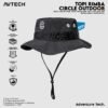 AVTECH - Topi Rimba Outdoor Adventure Hiking Quickdry Unisex Dewasa All Size - TOPI RIMBA CIRCLE OUTDOOR