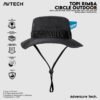 AVTECH - Topi Rimba Outdoor Adventure Hiking Quickdry Unisex Dewasa All Size - TOPI RIMBA CIRCLE OUTDOOR