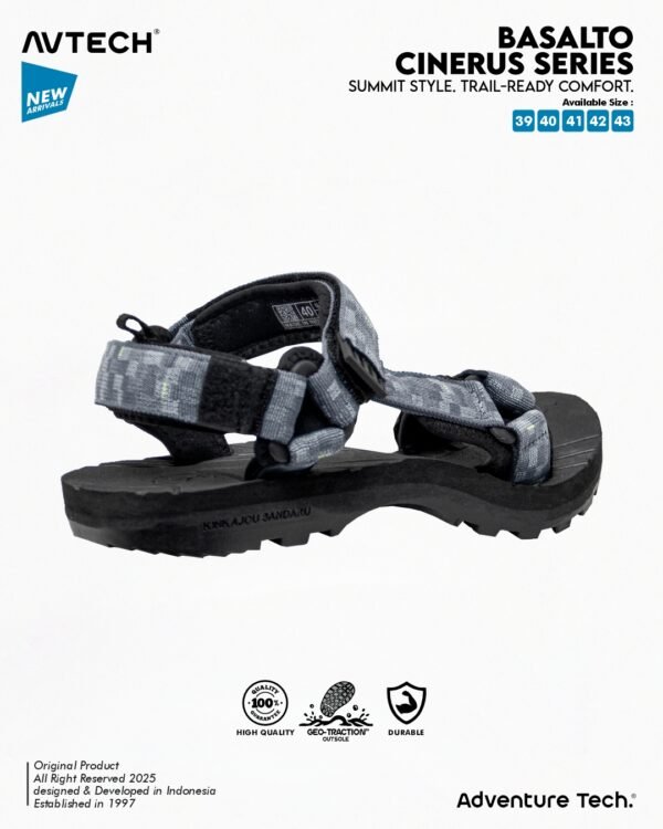 AVTECH - Sandal Gunung Hiking Outdoor Adventure Trekking Travel Harian - BASALTO CINERUS SERIES