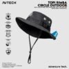AVTECH - Topi Rimba Outdoor Adventure Hiking Quickdry Unisex Dewasa All Size - TOPI RIMBA CIRCLE OUTDOOR