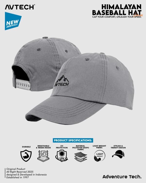 AVTECH - Topi Baseball Hat Caps Olahraga Outdoor Casual Lifestyle Urban All Size - HIMALAYAN