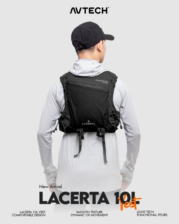 2 AVTECH - Vest Running Rompi Hydropack Tas Sepeda Running Lari Ultralight - LACERTA 10L