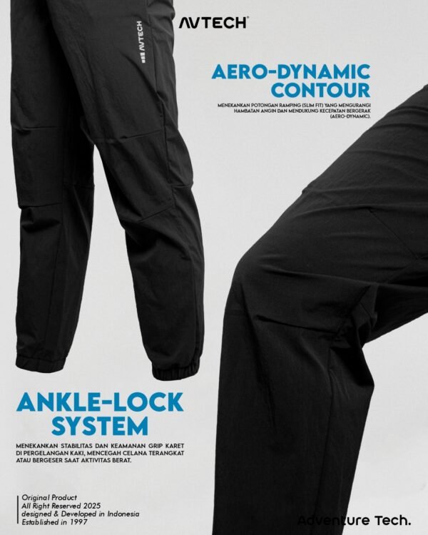 4 Avtech - Celana Panjang Joger Pants Trail Running Outdoor Hiking Lifestyle Urban Quick Dry - KANAWA