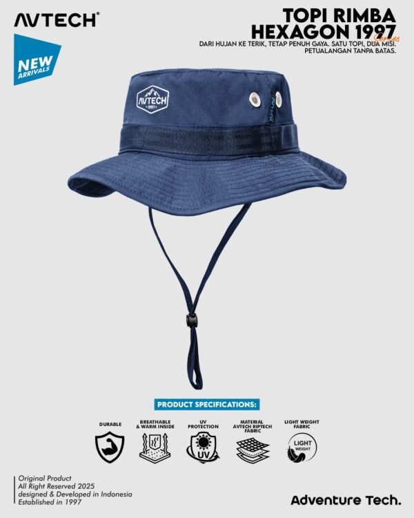 avtech_indonesia_1765783833654 AVTECH - Topi Rimba Outdoor Adventure Quickdry Unisex Dewasa All Size - TOPI RIMBA HEXAGON 1997