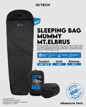 AVTECH - Sleeping Bag Kantong Tidur Outdoor Camping Hiking Gunung - SLEEPING BAG MUMMY MT. ELBRUS