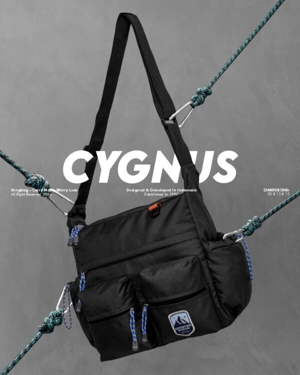 1 AVTECH - Tas Selempang Shoulder Bag Sling Bag Kuliah Harian Travel Outdoor Urban - CYGNUS