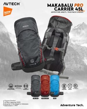 AVTECH - Tas Ransel Carrier Gunung Backpack Hiking Camping Outdoor Travel 45 Liter - MAKABALU 45