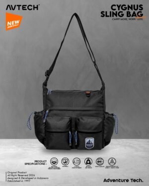 2 AVTECH - Tas Selempang Shoulder Bag Sling Bag Kuliah Harian Travel Outdoor Urban - CYGNUS