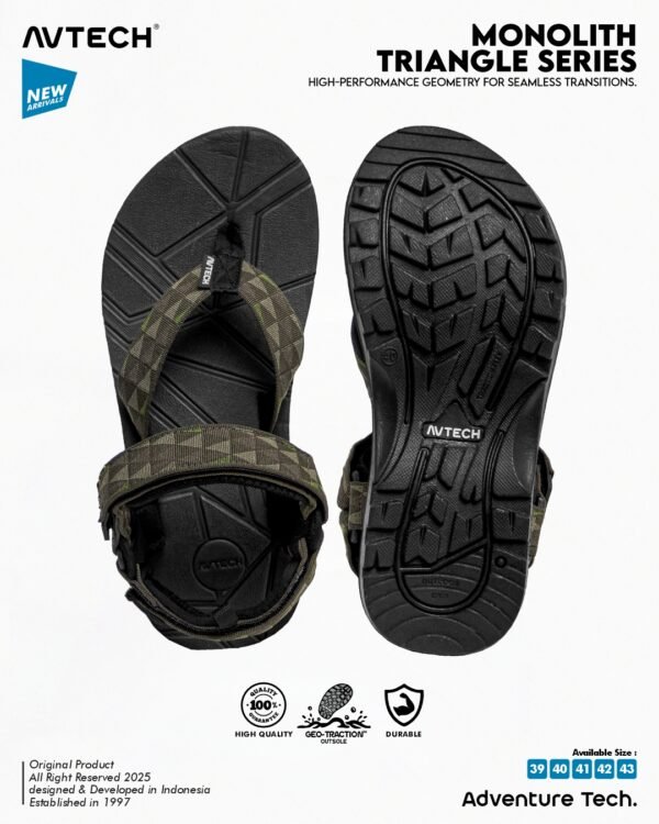 2 AVTECH - Sandal Palang Gunung Hiking Outdoor Adventure Trekking Travel Harian - MONOLITH SERIES