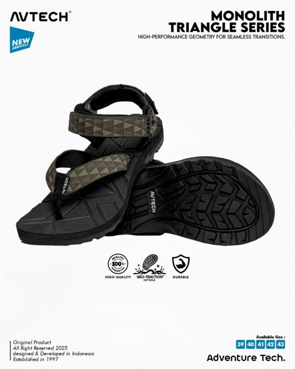 3 AVTECH - Sandal Palang Gunung Hiking Outdoor Adventure Trekking Travel Harian - MONOLITH SERIES