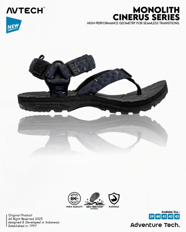 4 AVTECH - Sandal Palang Gunung Hiking Outdoor Adventure Trekking Travel Harian - MONOLITH CINERUS SERIES