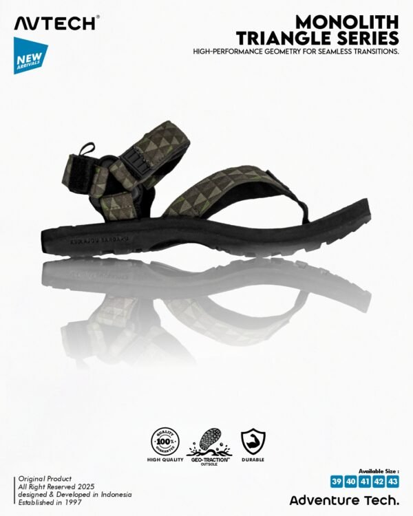 4 AVTECH - Sandal Palang Gunung Hiking Outdoor Adventure Trekking Travel Harian - MONOLITH SERIES