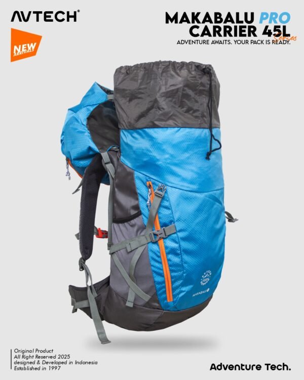 5 AVTECH - Tas Ransel Carrier Gunung Backpack Hiking Camping Outdoor Travel 45 Liter - MAKABALU 45