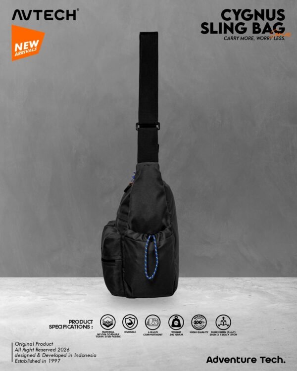 6 AVTECH - Tas Selempang Shoulder Bag Sling Bag Kuliah Harian Travel Outdoor Urban - CYGNUS