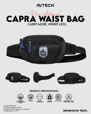 AVTECH - Tas Selempang Pinggang Waist Bag Harian Hiking Outdoor Travel Lifestyle - CAPRA