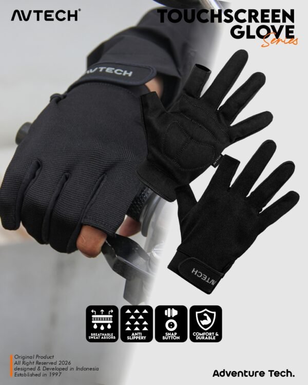 AVTECH - Sarung Tangan Gloves Pria Wanita Gunung Outdoor Hiking Travel Motor Riding Cycling - TOUCHSCREEN