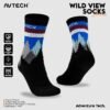 AVTECH - Kaos Kaki Socks Olahraga Pria Wanita Gunung Outdoor Hiking Running Cycling - WILD VIEW