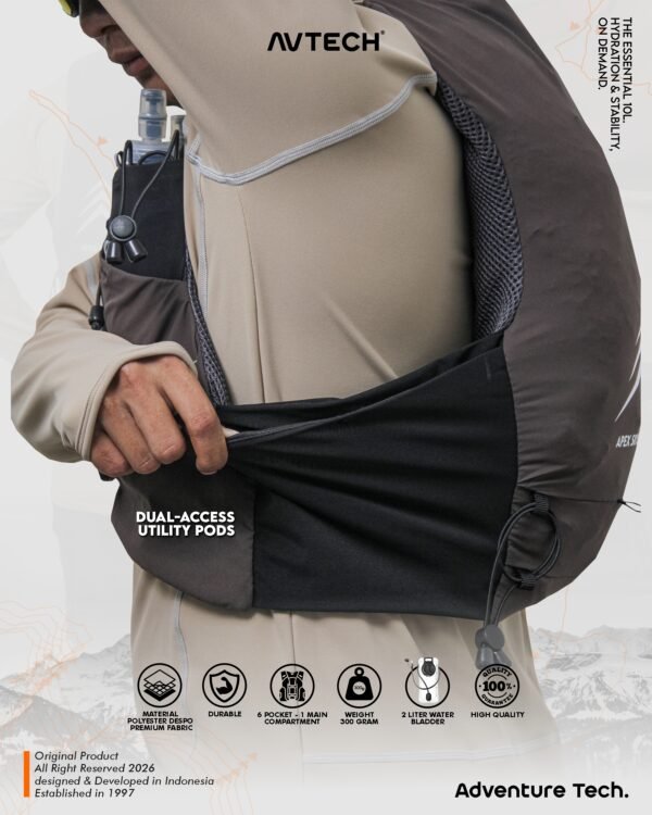AVTECH - Vest Running Rompi Hydropack Tas Sepeda Running Lari Ultralight - APEX SKYLINE