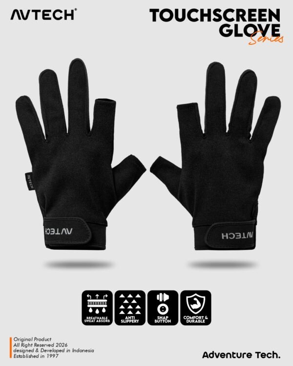 AVTECH - Sarung Tangan Gloves Pria Wanita Gunung Outdoor Hiking Travel Motor Riding Cycling - TOUCHSCREEN