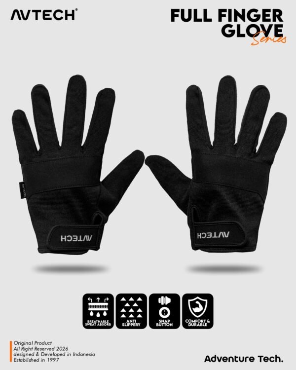 AVTECH - Sarung Tangan Gloves Pria Wanita Gunung Outdoor Hiking Travel Motor Riding Cycling - FULL FINGER