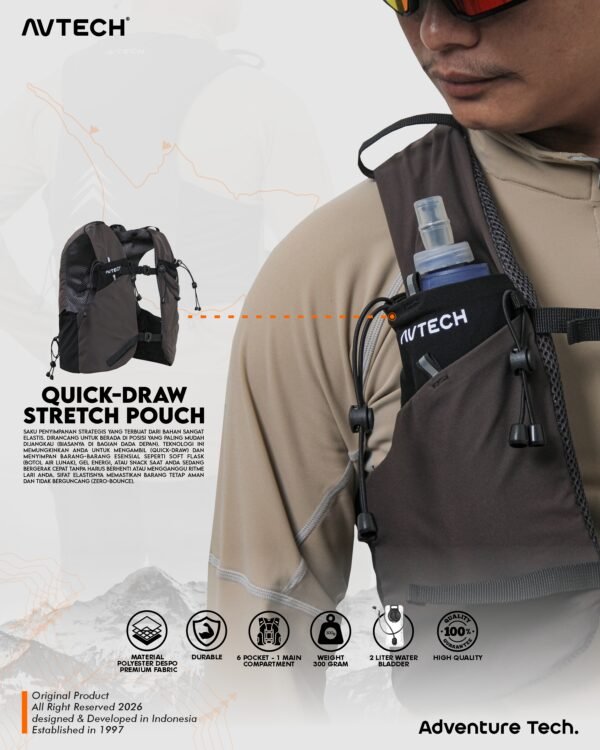 AVTECH - Vest Running Rompi Hydropack Tas Sepeda Running Lari Ultralight - APEX SKYLINE