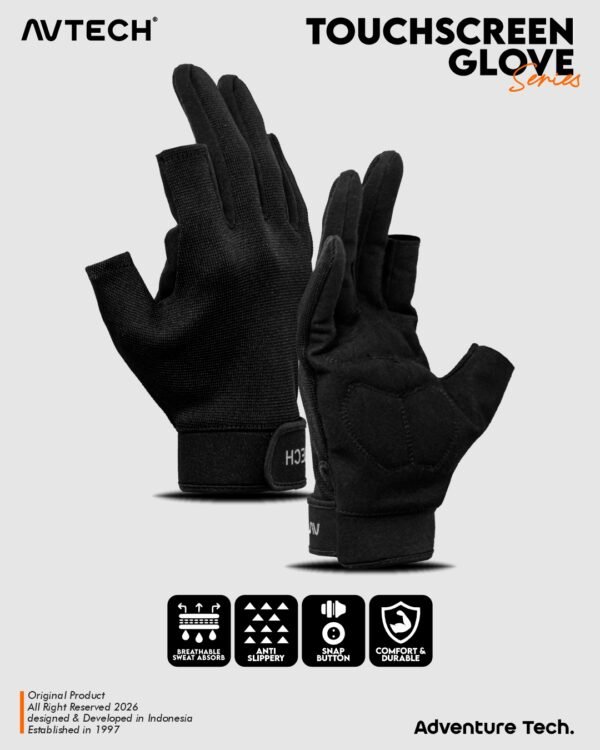 AVTECH - Sarung Tangan Gloves Pria Wanita Gunung Outdoor Hiking Travel Motor Riding Cycling - TOUCHSCREEN