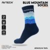 AVTECH - Kaos Kaki Socks Olahraga Pria Wanita Gunung Outdoor Hiking Running Cycling - BLUE MOUNTAIN
