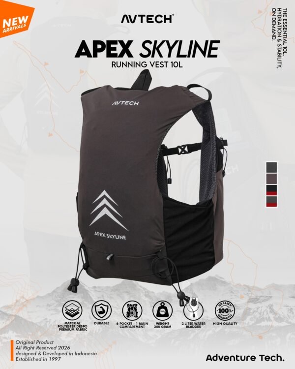 AVTECH - Vest Running Rompi Hydropack Tas Sepeda Running Lari Ultralight - APEX SKYLINE