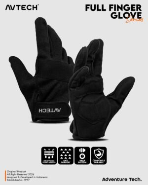 AVTECH - Sarung Tangan Gloves Pria Wanita Gunung Outdoor Hiking Travel Motor Riding Cycling - FULL FINGER