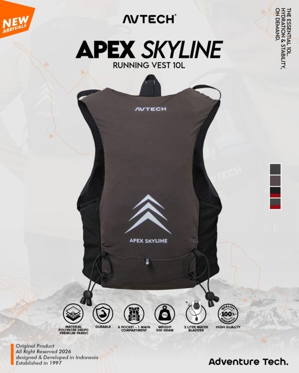 AVTECH - Vest Running Rompi Hydropack Tas Sepeda Running Lari Ultralight - APEX SKYLINE