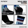AVTECH - Kaos Kaki Socks Olahraga Pria Wanita Gunung Outdoor Hiking Running Cycling - WILD VIEW