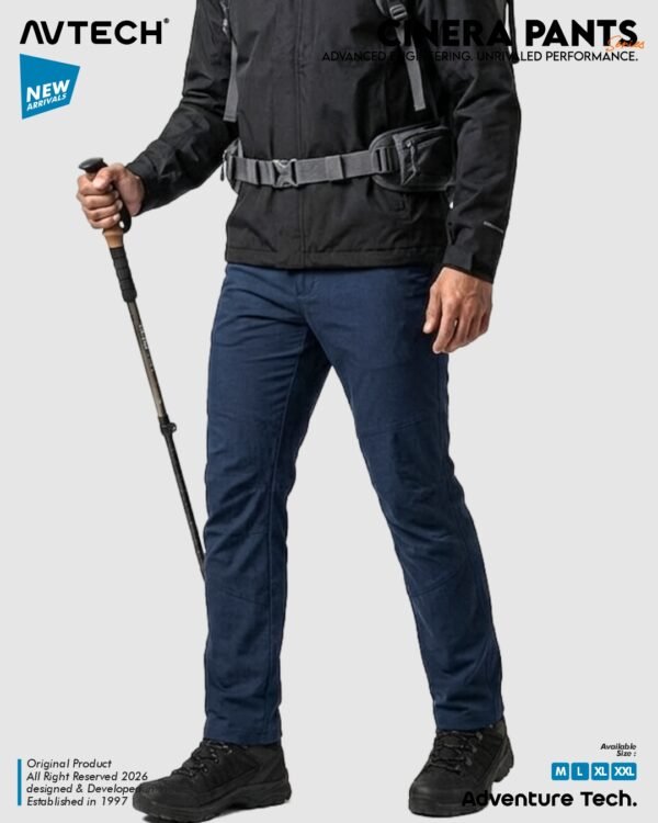 AVTECH - Celana Panjang Pria Wanita Gunung Outdoor Travel Lifestyle Quick Dry Reguler Fit - CINERA