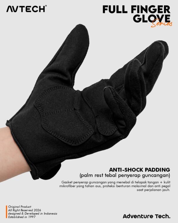 AVTECH - Sarung Tangan Gloves Pria Wanita Gunung Outdoor Hiking Travel Motor Riding Cycling - FULL FINGER