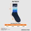 AVTECH - Kaos Kaki Socks Olahraga Pria Wanita Gunung Outdoor Hiking Running Cycling - BLUE MOUNTAIN