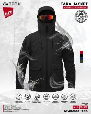 AVTECH - Jaket Pria Wanita Waterproof Water Repellent Gorpcore Outdoor Gunung Harian - TARA