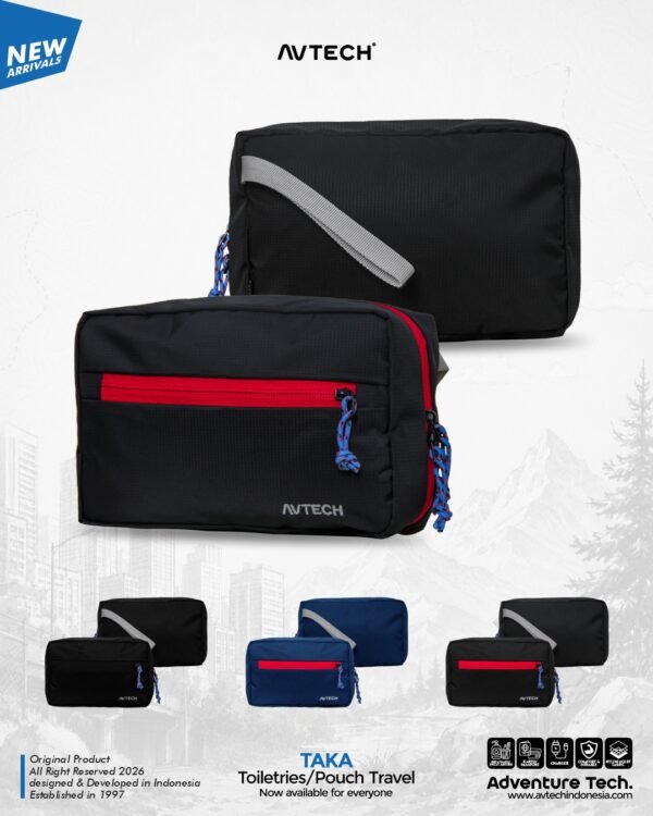 AVTECH - Tas Alat Mandi Wash Bag Toiletres Organizer Pouch Travel Serbaguna - TAKA