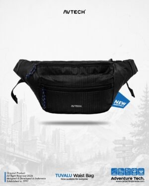 AVTECH - Tas Selempang Pinggang Waist Bag Harian Hiking Outdoor Travel Lifestyle - TUVALU