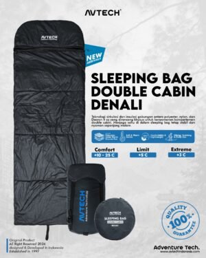 AVTECH - Sleeping Bag Kantong Tidur Outdoor Camping Hiking Gunung - SB DOUBLE CABIN DENALI