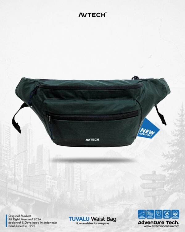 AVTECH - Tas Selempang Pinggang Waist Bag Harian Hiking Outdoor Travel Lifestyle - TUVALU