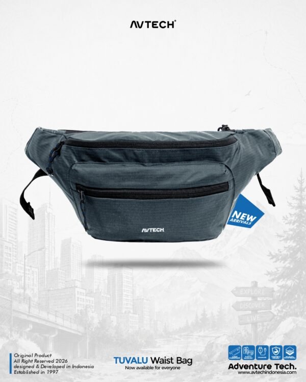 AVTECH - Tas Selempang Pinggang Waist Bag Harian Hiking Outdoor Travel Lifestyle - TUVALU