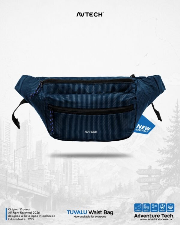 AVTECH - Tas Selempang Pinggang Waist Bag Harian Hiking Outdoor Travel Lifestyle - TUVALU