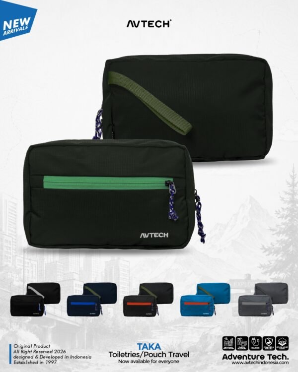 AVTECH - Tas Alat Mandi Wash Bag Toiletres Organizer Pouch Travel Serbaguna - TAKA