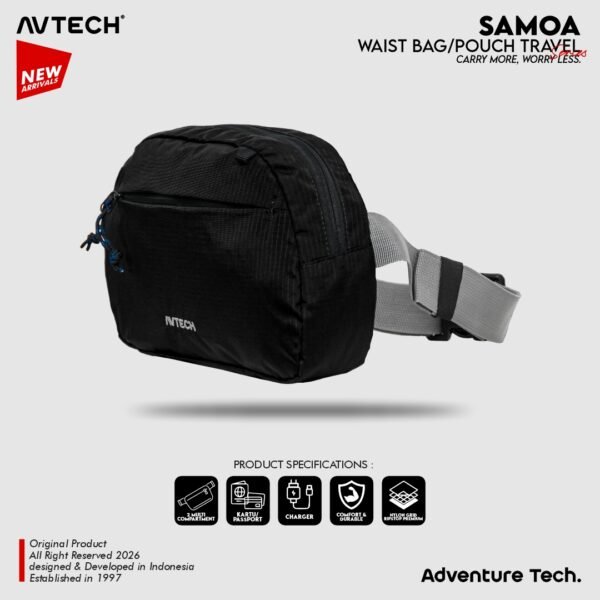 AVTECH - Tas Selempang Pinggang Waist Bag Harian Hiking Outdoor Travel Lifestyle - SAMOA
