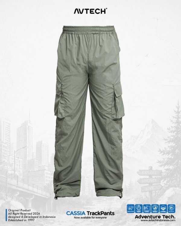 AVTECH - Celana Panjang Pria Wanita Cargo Gunung Outdoor Trackpants Quick Dry - CASSIA