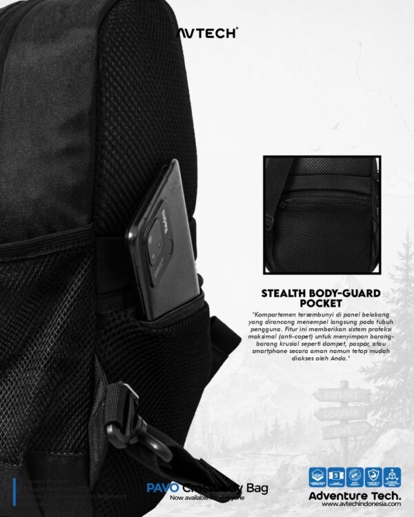 AVTECH - Tas Selempang Sling Bag Shoulder Bag Crossbody Harian Outdoor Travel Lifestyle - PAVO
