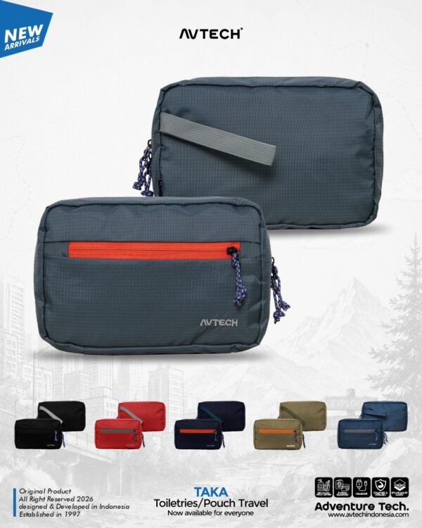 AVTECH - Tas Alat Mandi Wash Bag Toiletres Organizer Pouch Travel Serbaguna - TAKA