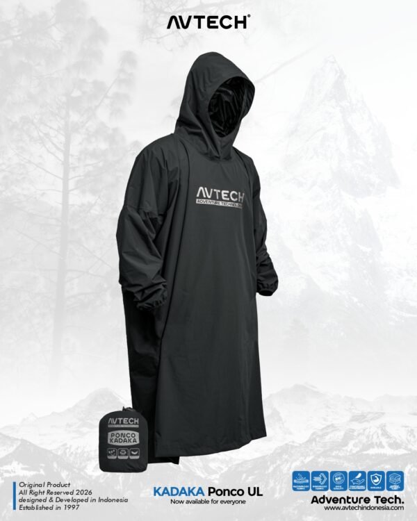 AVTECH - Jas Hujan Ponco Lengan Mancing Mantel Outdoor Gunung Waterproof Ultralight - KADAKA